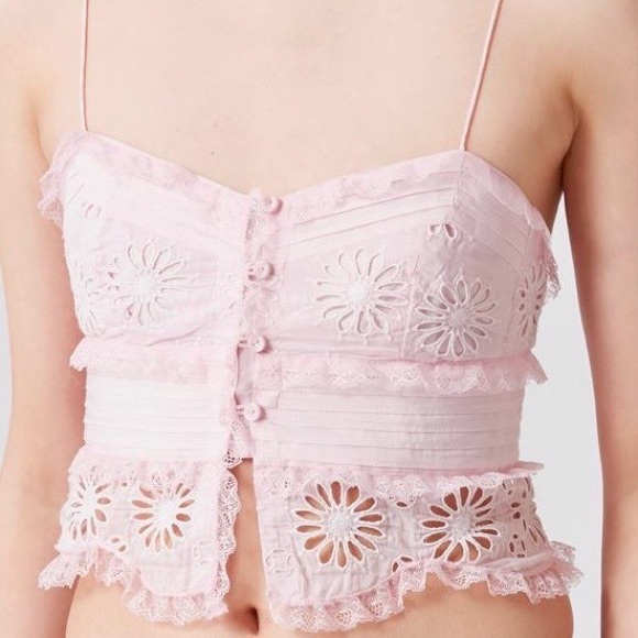 Isabel Marant Crochet Embroidery Cami Top